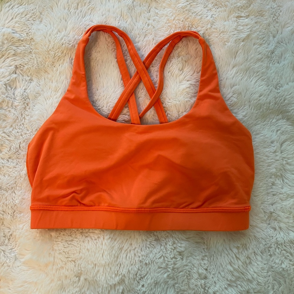 Orange lululemon bra